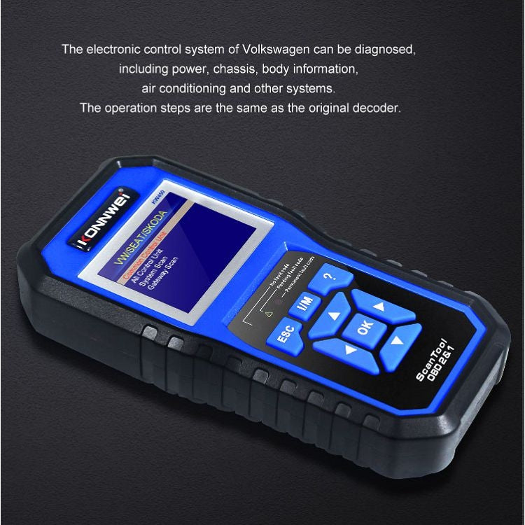 KONNWEI KW450 Car 2.8 inch TFT Color Screen Battery Tester Support 2 Languages / System XP WIN7 WIN8 WIN10, KW450