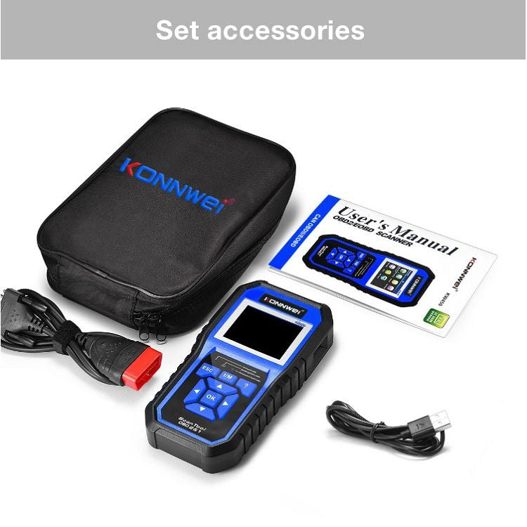 KONNWEI KW450 Car 2.8 inch TFT Color Screen Battery Tester Support 2 Languages / System XP WIN7 WIN8 WIN10, KW450
