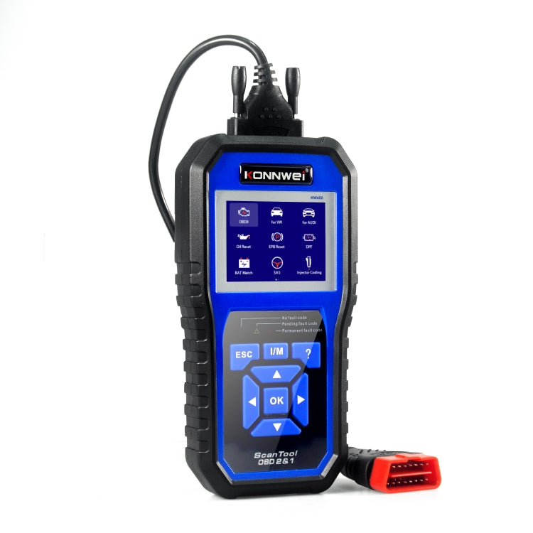 KONNWEI KW450 Car 2.8 inch TFT Color Screen Battery Tester Support 2 Languages / System XP WIN7 WIN8 WIN10, KW450