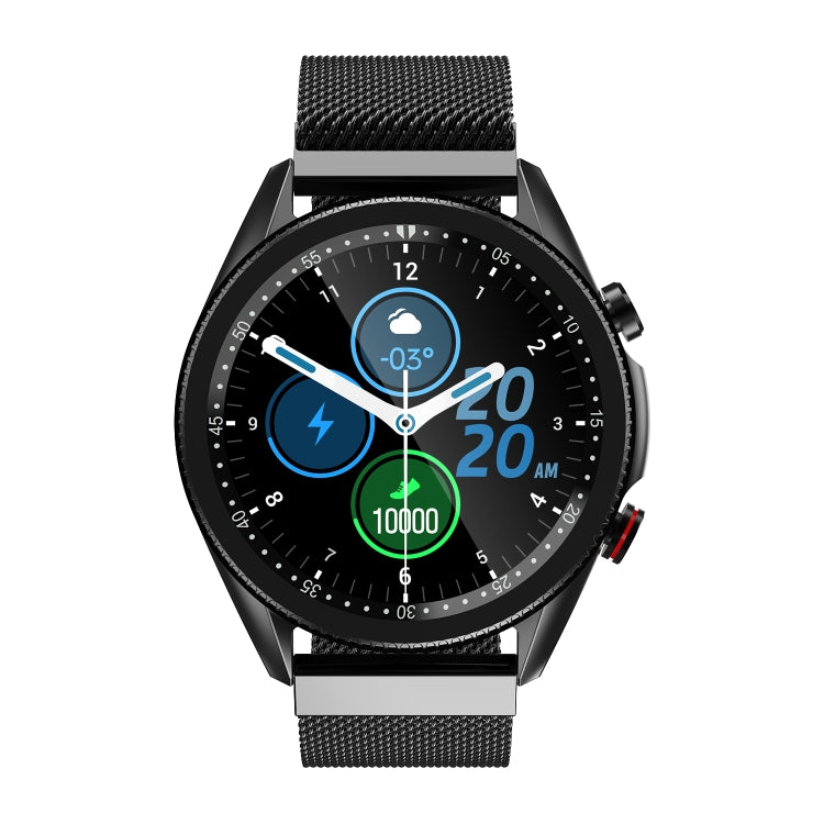 M98 1.28 inch IPS Color Screen IP67 Waterproof Smart Watch, Support Sleep Monitor / Heart Rate Monitor / Bluetooth Call, Style:Steel Strap