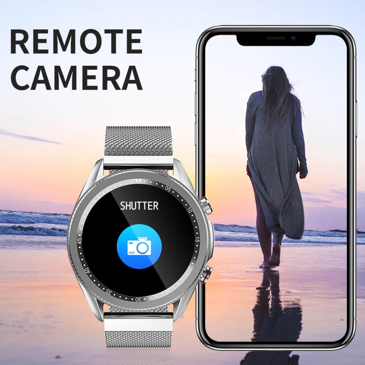 M98 1.28 inch IPS Color Screen IP67 Waterproof Smart Watch, Support Sleep Monitor / Heart Rate Monitor / Bluetooth Call, Style:Steel Strap