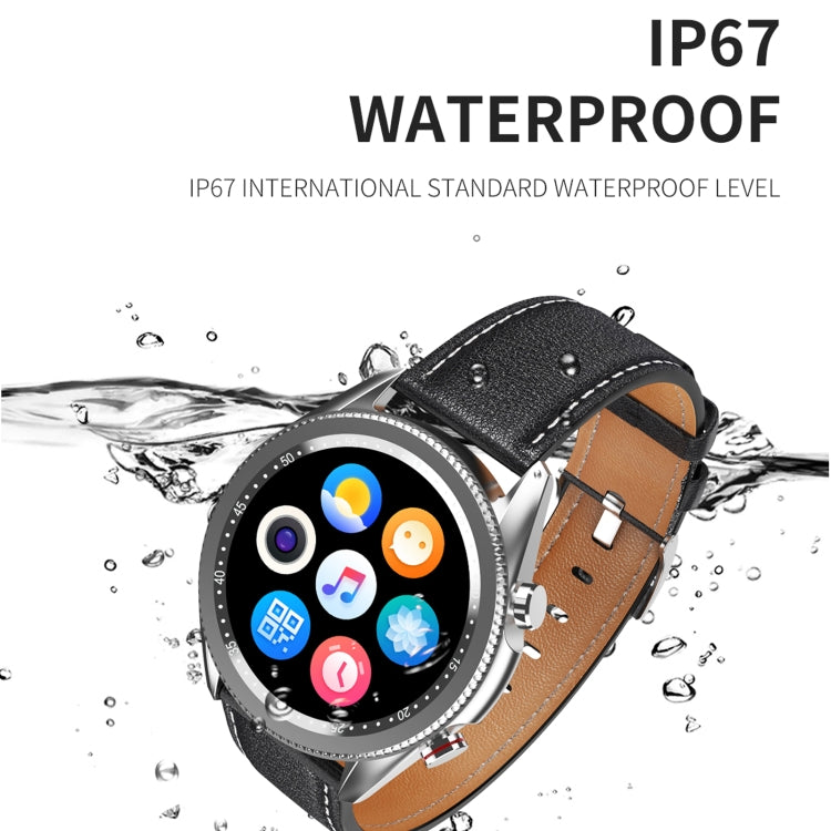 M98 1.28 inch IPS Color Screen IP67 Waterproof Smart Watch, Support Sleep Monitor / Heart Rate Monitor / Bluetooth Call, Style:Steel Strap