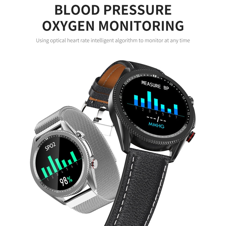 M98 1.28 inch IPS Color Screen IP67 Waterproof Smart Watch, Support Sleep Monitor / Heart Rate Monitor / Bluetooth Call, Style:Steel Strap