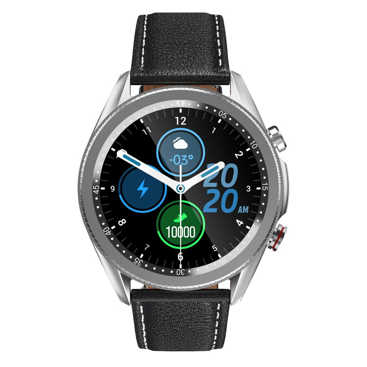 M98 1.28 inch IPS Color Screen IP67 Waterproof Smart Watch, Support Sleep Monitor / Heart Rate Monitor / Bluetooth Call, Style:Leather Strap