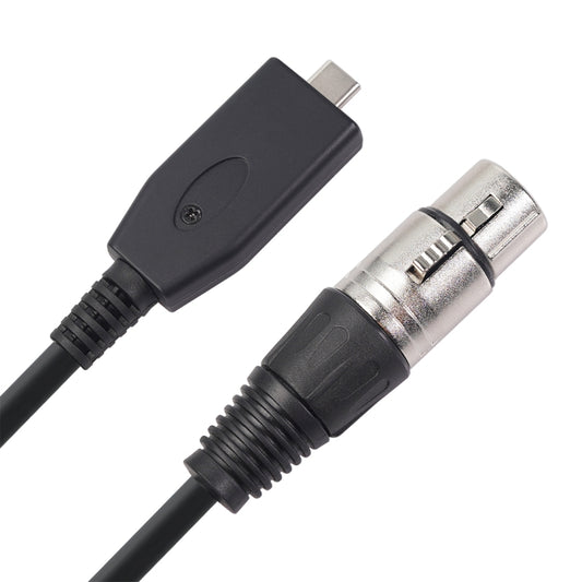 TY18 USB-C / Type-C Male to Cannon Female Microphone Recording Cable