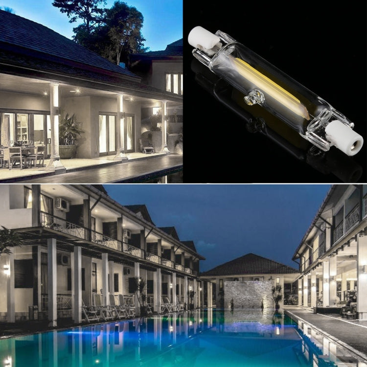 COB LED Bulb Glass Tube Replacement Halogen Lamp Spot Light, 4000K Natural White Light, R7S 220V 3W 78mm Natural White Light, R7S 220V 5W 78mm Natural White Light, R7S 220V 7W 118mm Natural White Light, R7S 220V 13W 118mm Natural White Light