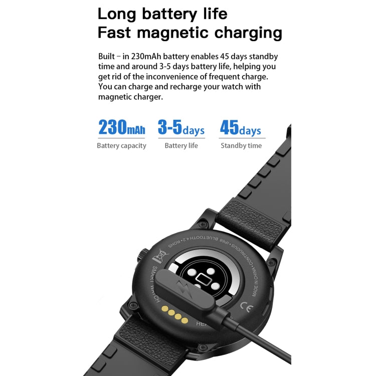 MX12 1.3 inch IPS Color Screen IP68 Waterproof Smart Watch, Support Bluetooth Call / Sleep Monitoring / Heart Rate Monitoring