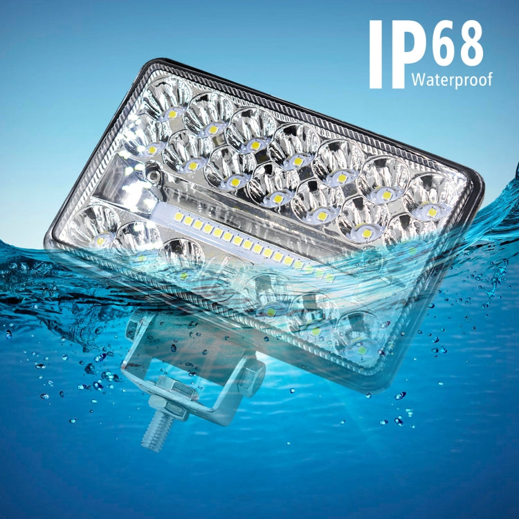 قطعتان من مصباح العمل المُعدّل WUPP CS-1243A1 لسيارة، 4 بوصات، مربع، 20 مصباح LED، كشاف كشاف مُعدّل، CS-1243A1