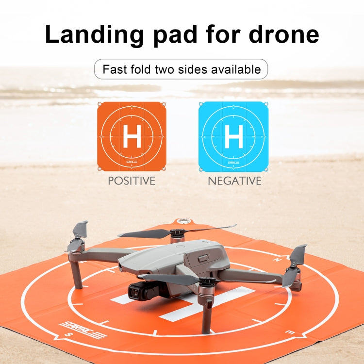STARTRC 1109143 50 سم طائرة بدون طيار محمولة عالمية قابلة للطي ساحة وقوف السيارات منصة هبوط ل DJI FPV / mini 2 / Air 2، 50 سم