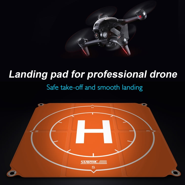 STARTRC 1109143 50 سم طائرة بدون طيار محمولة عالمية قابلة للطي ساحة وقوف السيارات منصة هبوط ل DJI FPV / mini 2 / Air 2، 50 سم
