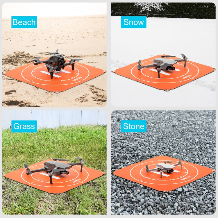 STARTRC 1109143 50 سم طائرة بدون طيار محمولة عالمية قابلة للطي ساحة وقوف السيارات منصة هبوط ل DJI FPV / mini 2 / Air 2، 50 سم