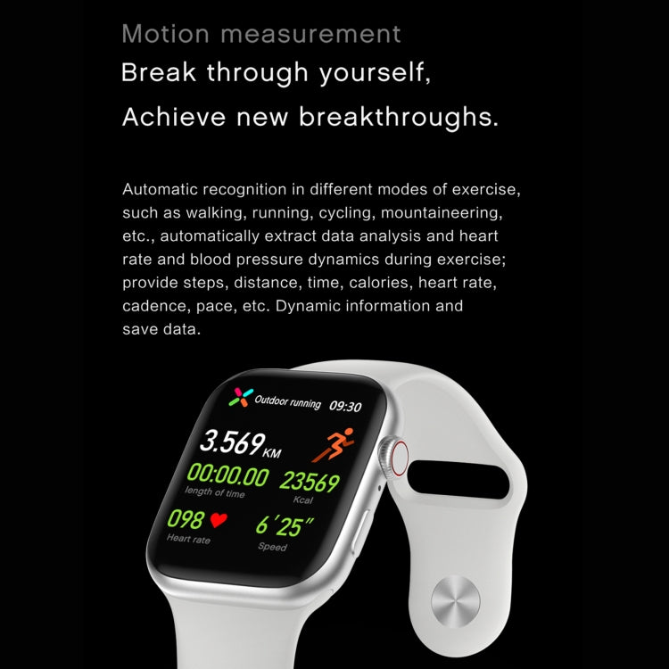 DW35PRO 1.75 inch Color Screen IPX7 Waterproof Smart Watch, Support Bluetooth Answer & Reject / Sleep Monitoring / Heart Rate Monitoring, Style: Silicone Strap