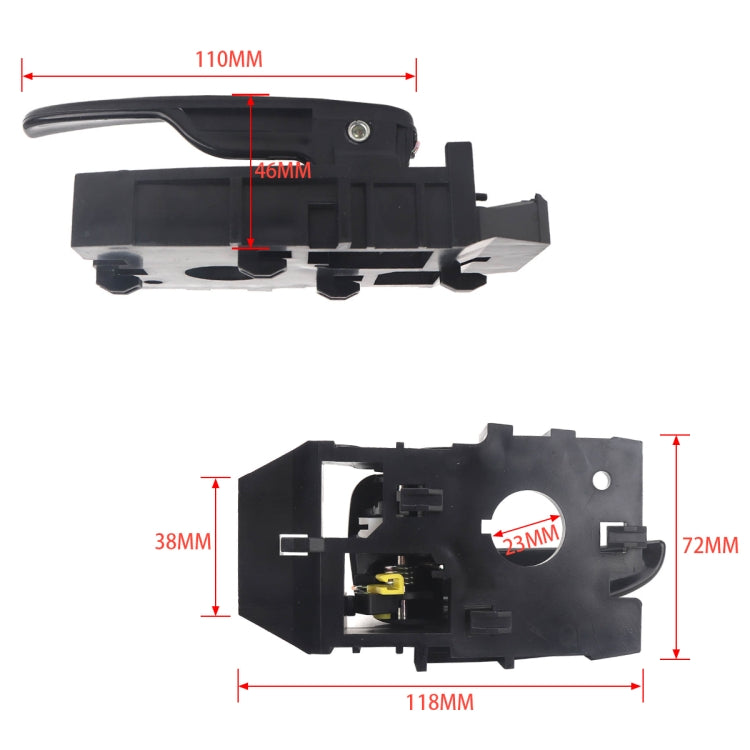 2 PCS A5322 Car Inside Door Handle 82610/20-2D000 for Hyundai Elantra 2001-2006, A5322