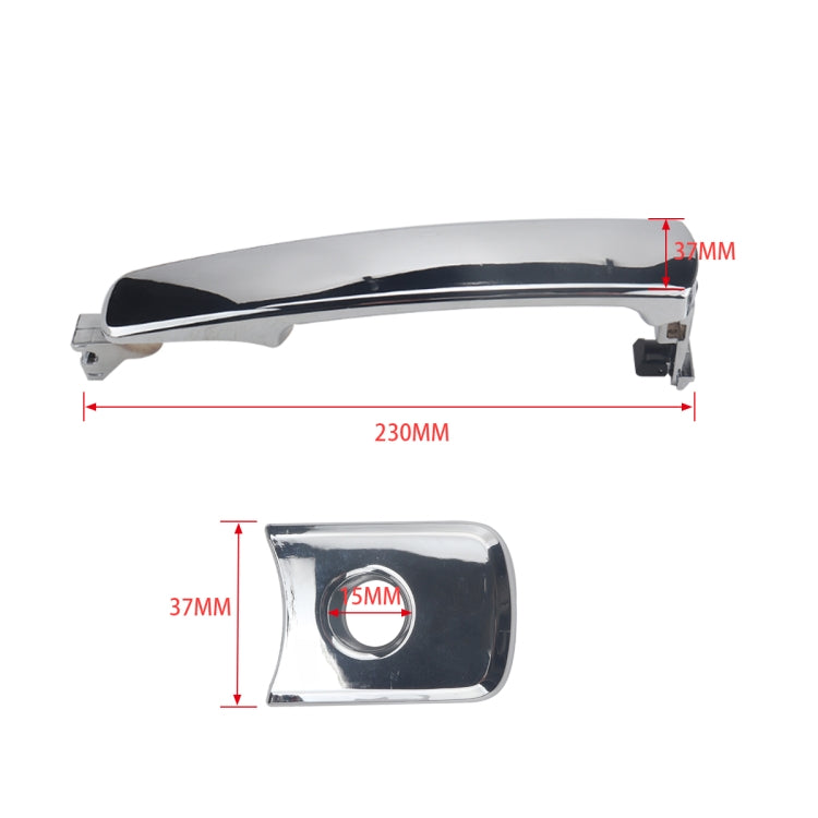 2 PCS A5850 Car Outside Door Handle 80640-CA000/12 for Nissan, A5850