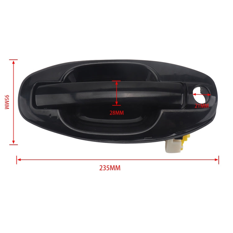 2 PCS A5873 Car Front Outside Door Handle 8265/6026000 for Hyundai Santa Fe 2001-2006, A5873