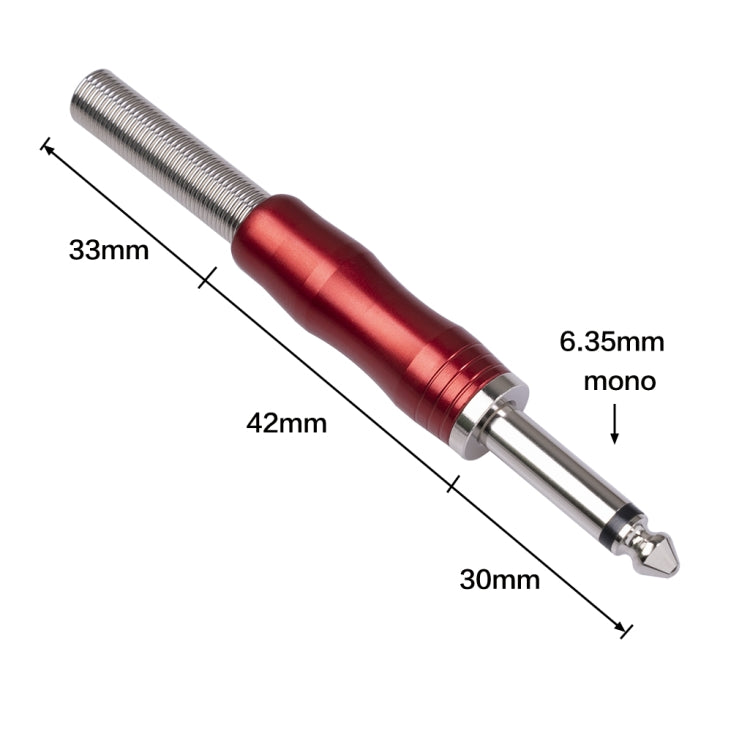 BLS01 DIY Soldering 6.35mm Mono Guitar Audio Cable Plug