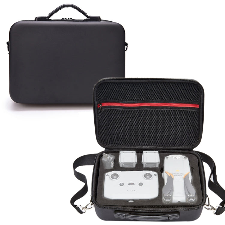 حقيبة تخزين محمولة بكتف واحد للسفر وغطاء من البولي يوريثان لطائرة DJI Air 2S، لون أسود مع بطانة سوداء، لون أسود مع بطانة حمراء لطائرة DJI Air 2S