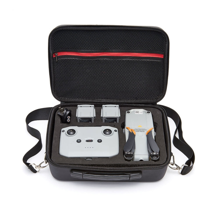 حقيبة تخزين محمولة بكتف واحد للسفر وغطاء من البولي يوريثان لطائرة DJI Air 2S، لون أسود مع بطانة سوداء، لون أسود مع بطانة حمراء لطائرة DJI Air 2S