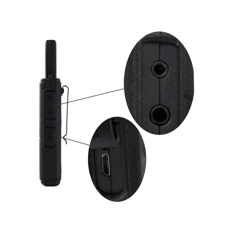 1 Pair RETEVIS RT18 16CHS FRS Dual PTT Handheld Walkie Talkie, US Plug