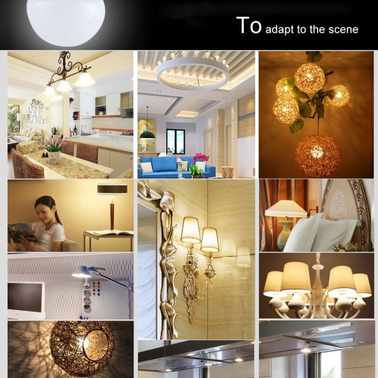 LED Energy-Saving Bulb White Light 6000-6500K AC 85-265V, 5W 40LM, 9W 810LM, 5W, 12W 1080LM, 12W