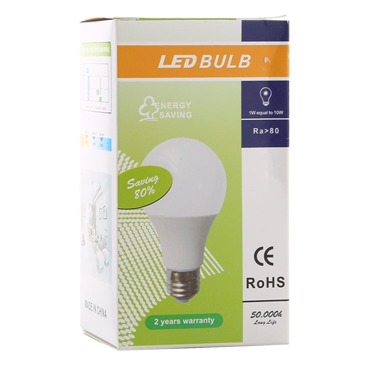 LED Energy-Saving Bulb White Light 6000-6500K AC 85-265V, 5W 40LM, 9W 810LM, 5W, 12W 1080LM, 12W