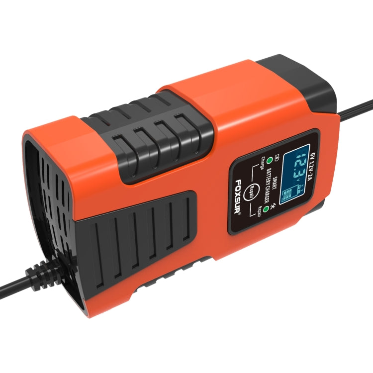 FOXSUR 2A / 6V / 12V Car / Motorcycle 3-stage Full Smart Battery Charger