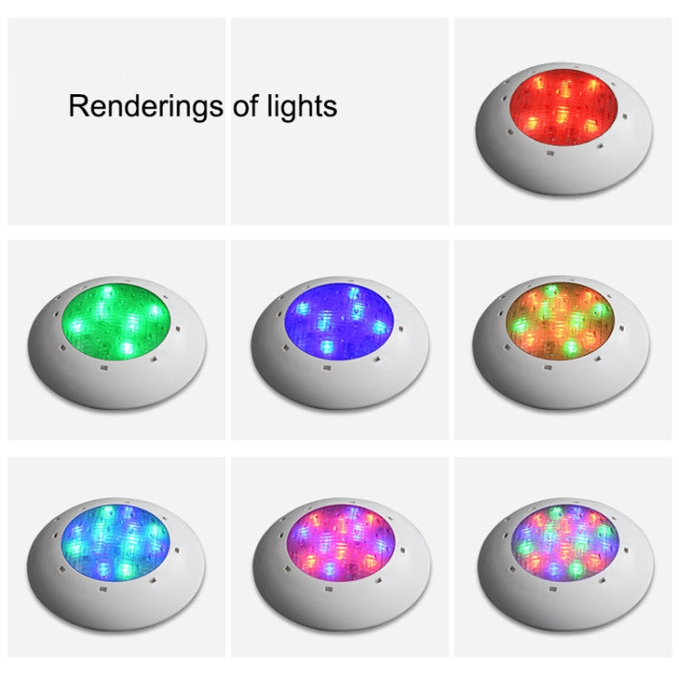 ABS Plastic Swimming Pool Wall Lamp Underwater Light, 6W, 9W, 12W, 18W, 24W, 12x3W, 18x3W