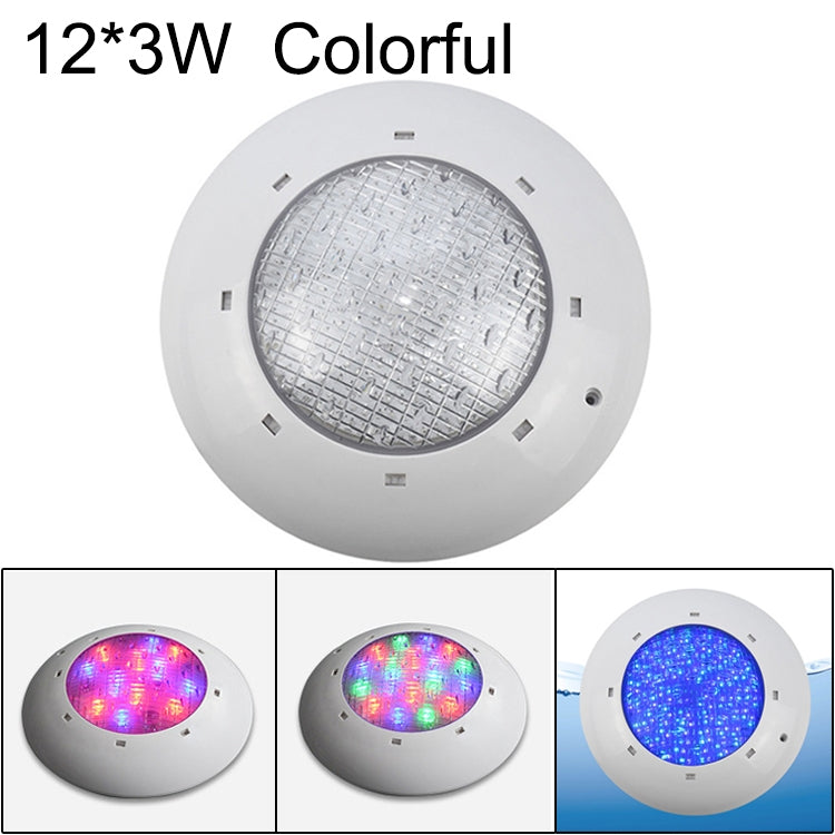 ABS Plastic Swimming Pool Wall Lamp Underwater Light, 6W, 9W, 12W, 18W, 24W, 12x3W, 18x3W