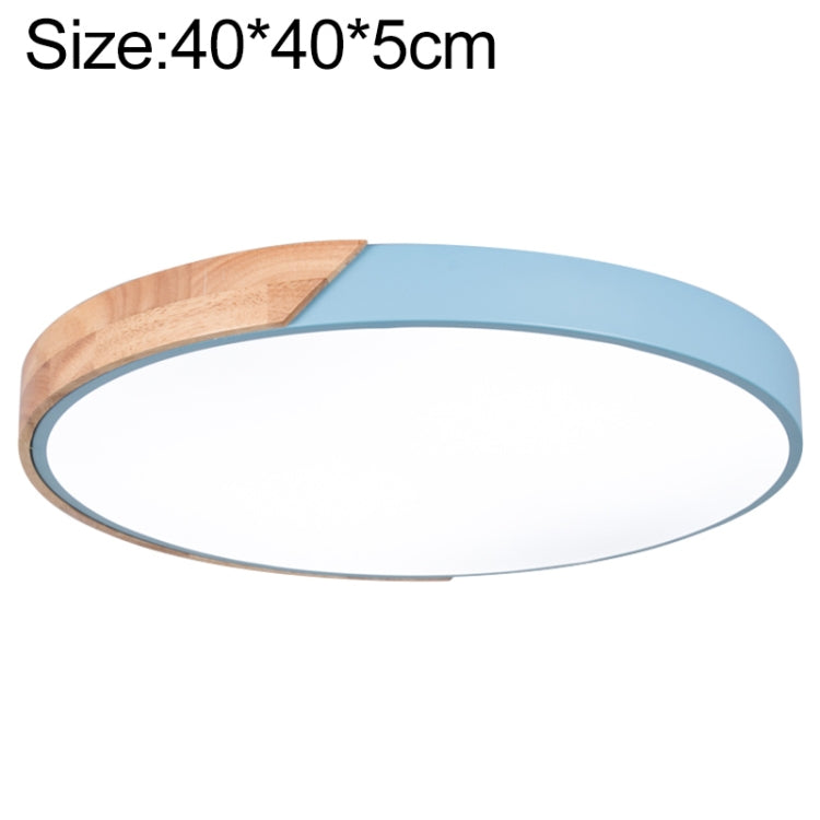 Wood Macaron LED Round Ceiling Lamp, 3-Colors Light, 23cm, 30cm, 40cm, 50cm, 60cm