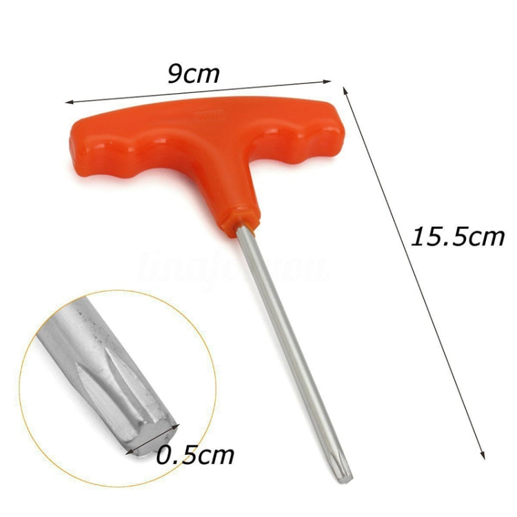 مفك براغي ألين مقاس 15 سم بمقبض على شكل حرف T T27 Torx Driver لأدوات Stihl Makita، مفك براغي ألين