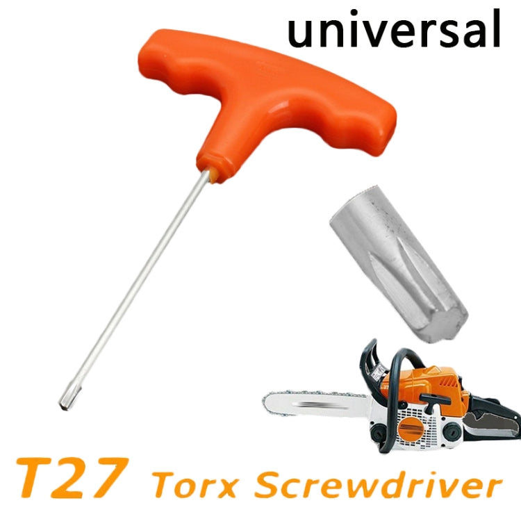 مفك براغي ألين مقاس 15 سم بمقبض على شكل حرف T T27 Torx Driver لأدوات Stihl Makita، مفك براغي ألين