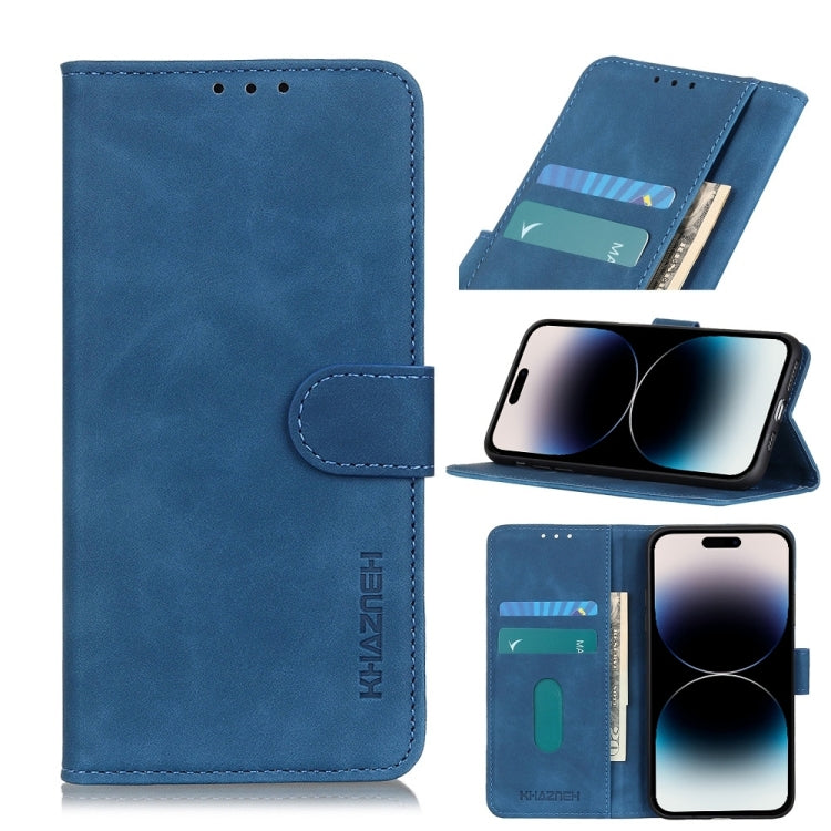 KHAZNEH Retro Texture Leather Phone Case, For iPhone 14, For iPhone 14 Plus, For iPhone 14 Pro, For iPhone 14 Pro Max