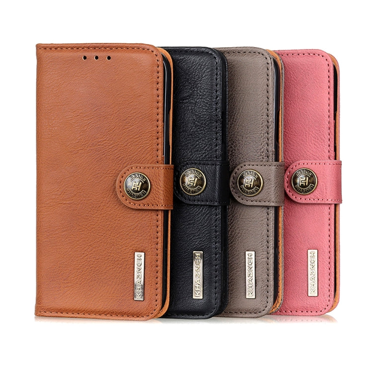 KHAZNEH Cowhide Texture Horizontal Flip Leather Phone Case, For iPhone 14, For iPhone 14 Plus, For iPhone 14 Pro, For iPhone 14 Pro Max