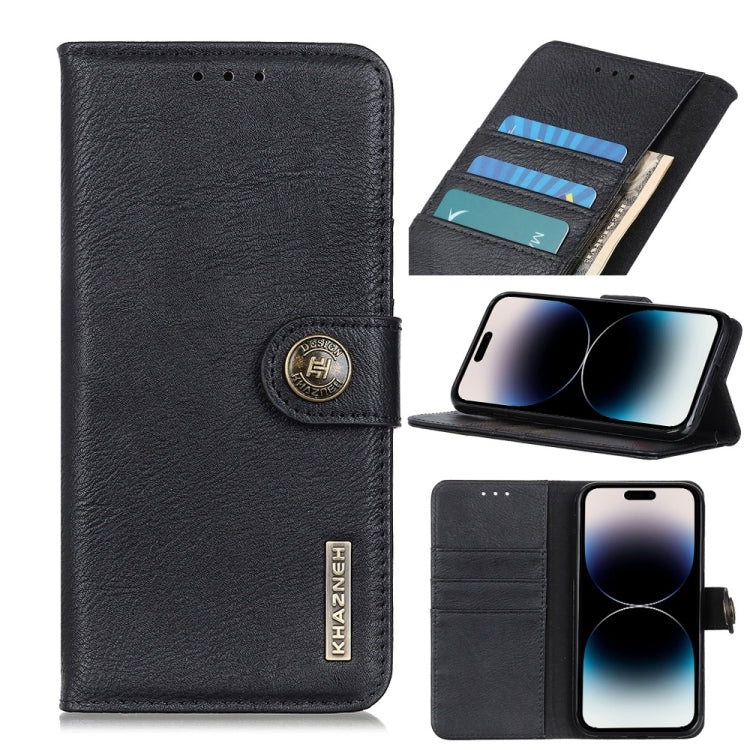 KHAZNEH Cowhide Texture Horizontal Flip Leather Phone Case, For iPhone 14, For iPhone 14 Plus, For iPhone 14 Pro, For iPhone 14 Pro Max