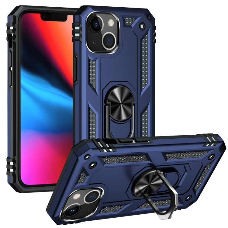 جراب هاتف مقاوم للصدمات مصنوع من مادة TPU + PC مع حامل حلقي، مناسب لأجهزة iPhone 14 وiPhone 14 Plus وiPhone 14 Pro وiPhone 14 Pro Max