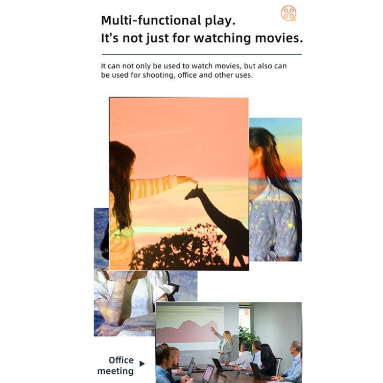 YG270+ 1280x720P 100ANSI LCD LED Smart Projector, Wireless Same Screen Version