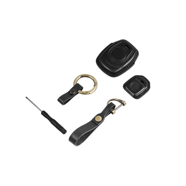 HP-A009 Motorcycle Cowhide Leather Induction Key Protective Cover for Harley Sportster S