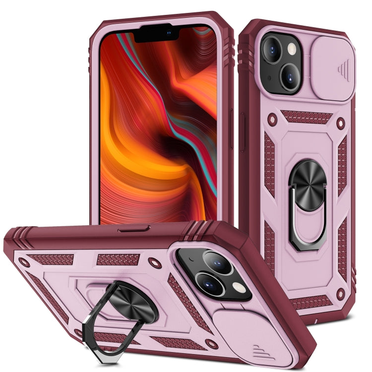 غطاء حماية للكاميرا بتصميم منزلق مصنوع من مادة TPU + PC، مناسب لأجهزة iPhone 14 وiPhone 14 Plus وiPhone 14 Pro وiPhone 14 Pro Max