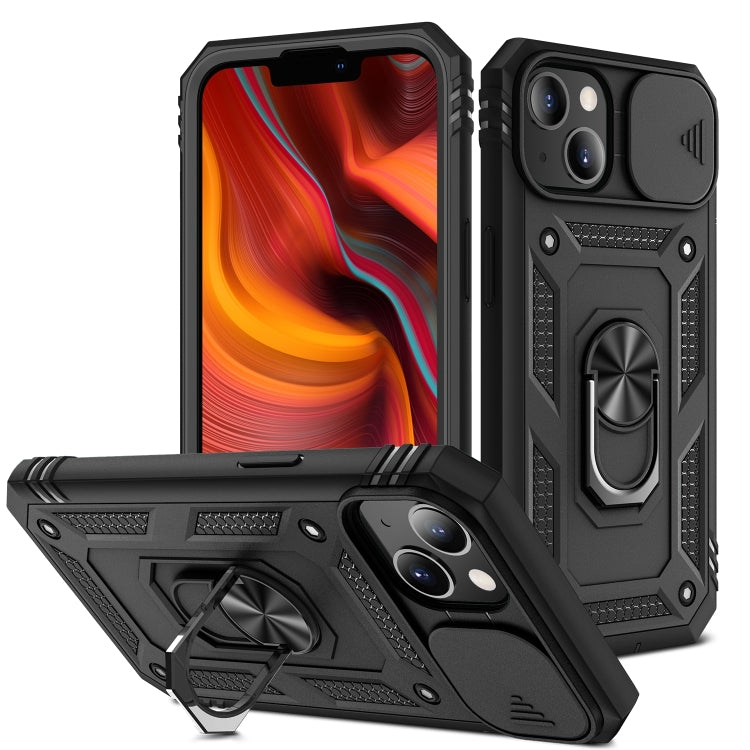 غطاء حماية للكاميرا بتصميم منزلق مصنوع من مادة TPU + PC، مناسب لأجهزة iPhone 14 وiPhone 14 Plus وiPhone 14 Pro وiPhone 14 Pro Max