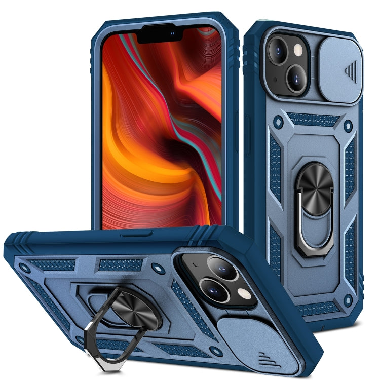 غطاء حماية للكاميرا بتصميم منزلق مصنوع من مادة TPU + PC، مناسب لأجهزة iPhone 14 وiPhone 14 Plus وiPhone 14 Pro وiPhone 14 Pro Max
