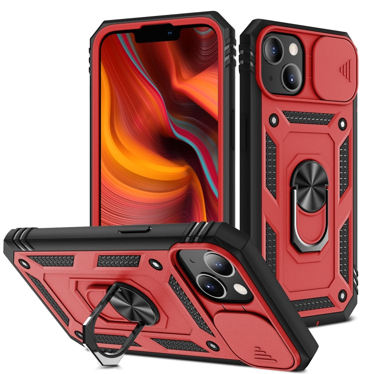 غطاء حماية للكاميرا بتصميم منزلق مصنوع من مادة TPU + PC، مناسب لأجهزة iPhone 14 وiPhone 14 Plus وiPhone 14 Pro وiPhone 14 Pro Max