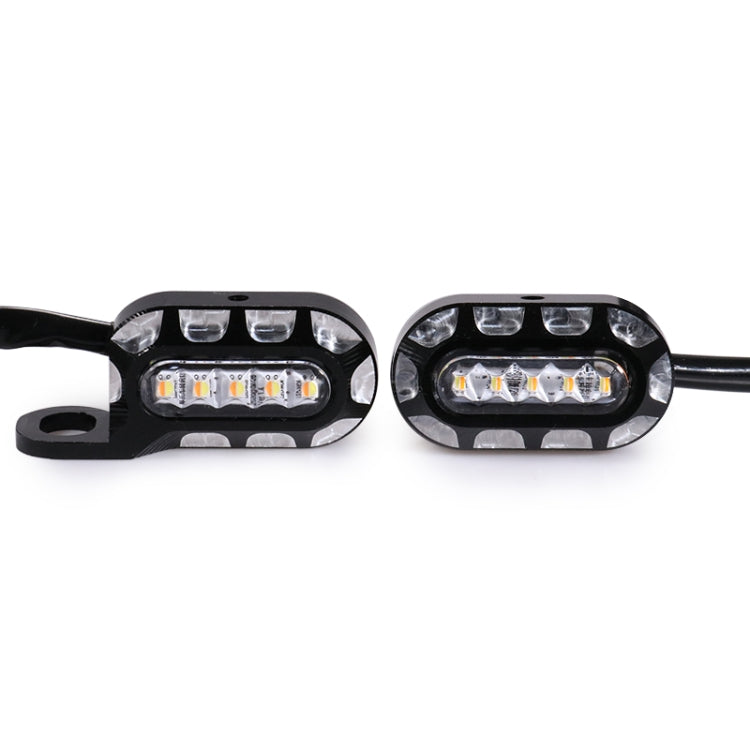 HP-Z058 Motorcycle Modified Rearview Mirror LED Turn Signal Light for Harley Sportsters XL 883 / 1200