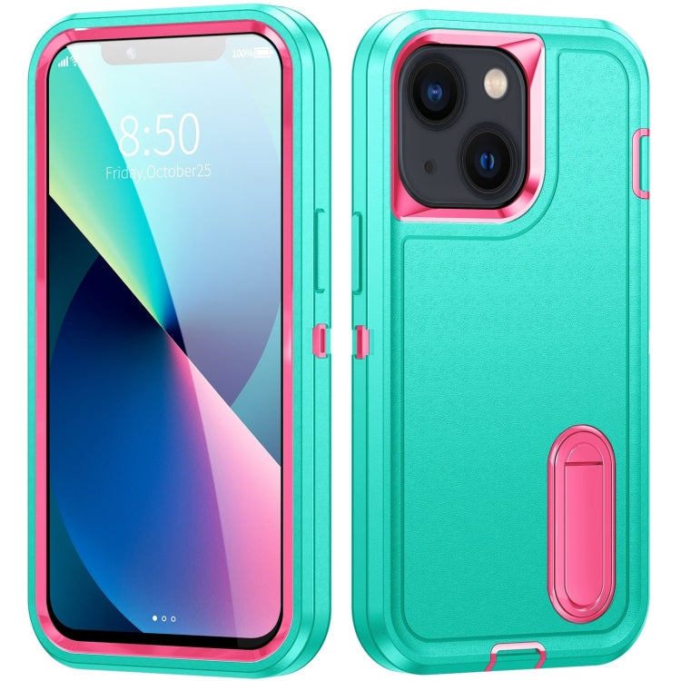 3 in 1 Rugged Holder Phone Case, For iPhone 14, For iPhone 14 Plus, For iPhone 14 Pro, For iPhone 14 Pro Max