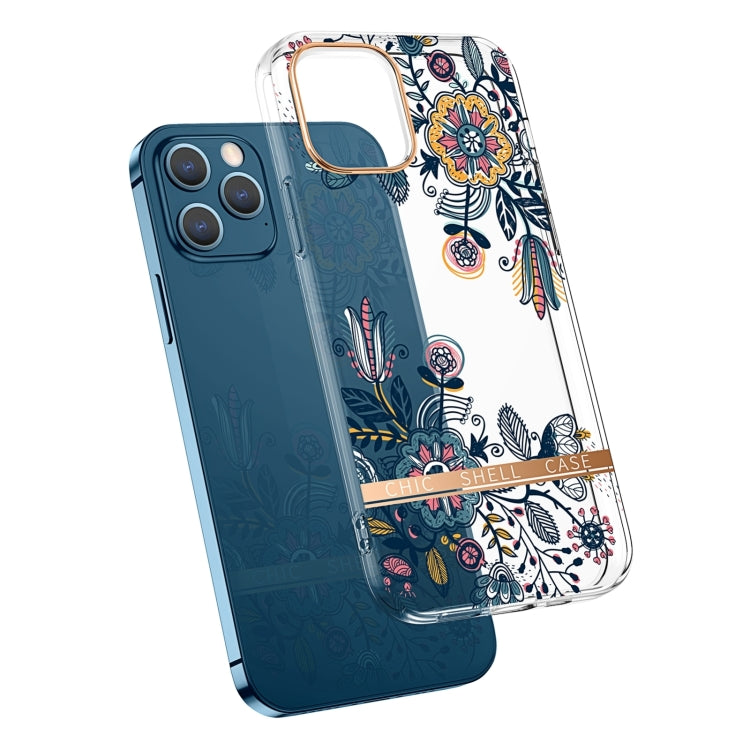 جراب هاتف شفاف مطلي كهربائيًا على شكل زهرة، مناسب لأجهزة iPhone 14 وiPhone 14 Pro وiPhone 14 Plus وiPhone 14 Pro Max