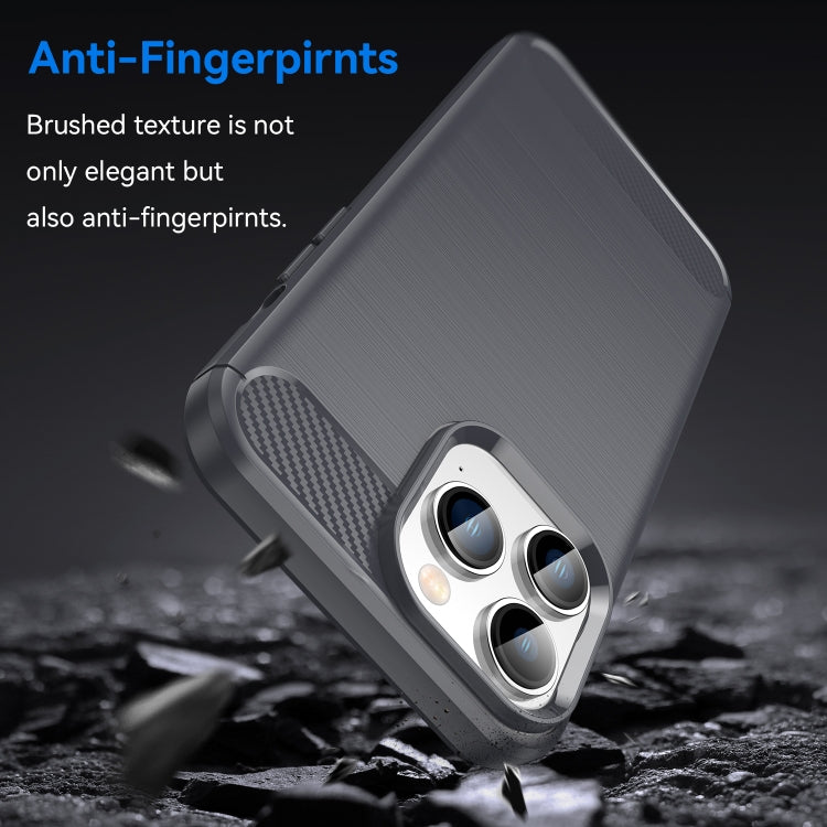 Brushed Texture Carbon Fiber TPU Phone Case, For iPhone 14 Pro Max, For iPhone 14 Plus, For iPhone 14, For iPhone 14 Pro