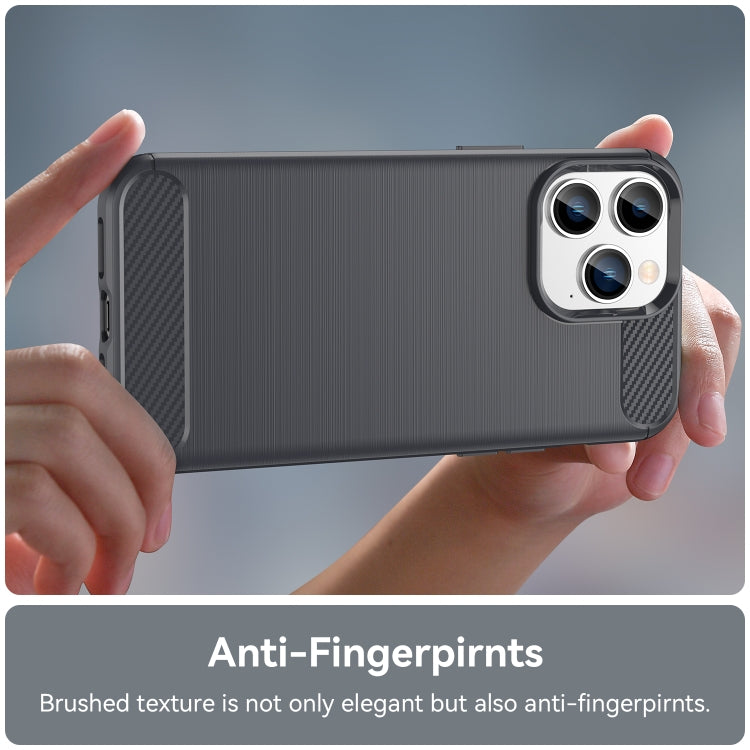 Brushed Texture Carbon Fiber TPU Phone Case, For iPhone 14 Pro Max, For iPhone 14 Plus, For iPhone 14, For iPhone 14 Pro