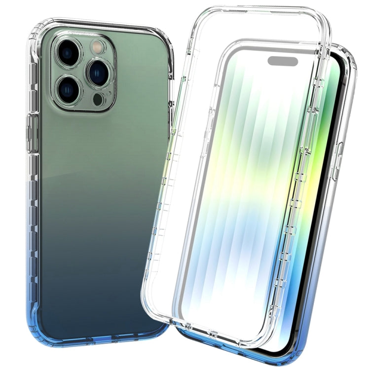 جراب هاتف شفاف متدرج مقاوم للصدمات بالكامل، مناسب لأجهزة iPhone 14 وiPhone 14 Pro وiPhone 14 Plus وiPhone 14 Pro Max