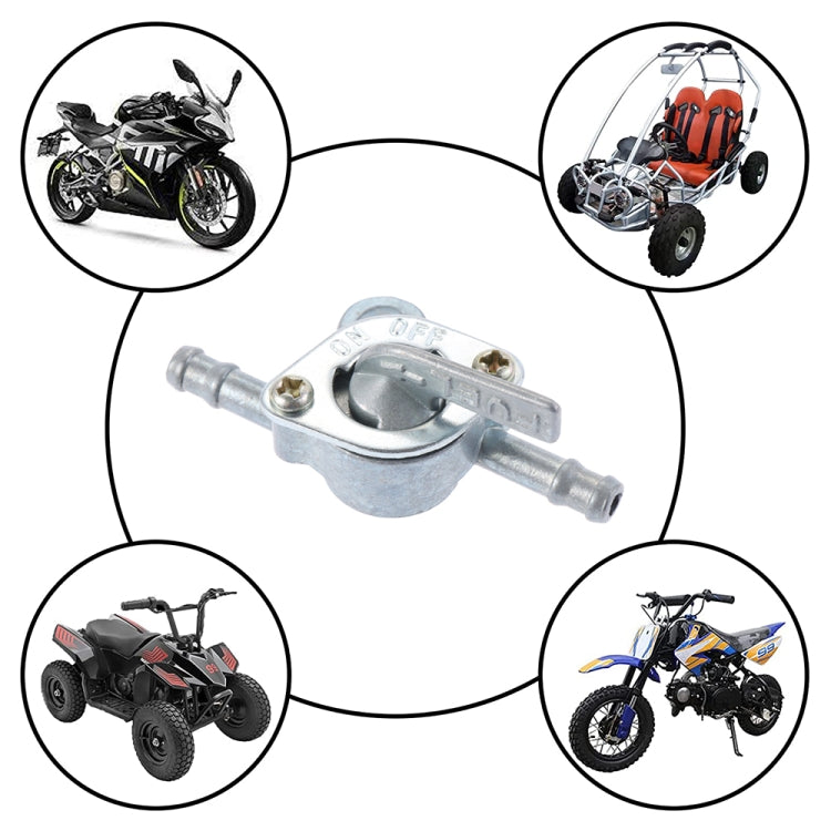 2pcs 6mm Motorcycle Scooter Fuel Tap Gas Petrol Valve Fuel Tank Switch, Fuel Tank Switch
