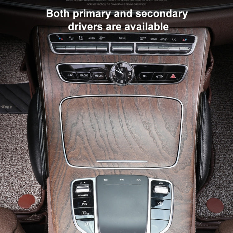 2 PCS Car Non-slip Soft Floor Protector Carpet Floor Mat Knee Bolster, PU Leather, First Layer Cowhide