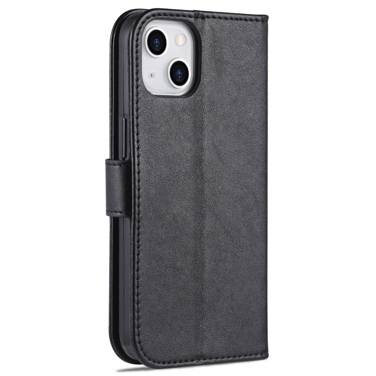 جراب جلدي أفقي قابل للطي من AZNS بتصميم جلد الغنم، مناسب لأجهزة iPhone 14 وiPhone 14 Plus وiPhone 14 Pro وiPhone 14 Pro Max
